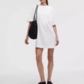 Abito A T Shirt In Maglia Di Cotone