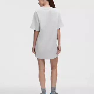 Abito A T Shirt In Maglia Di Cotone