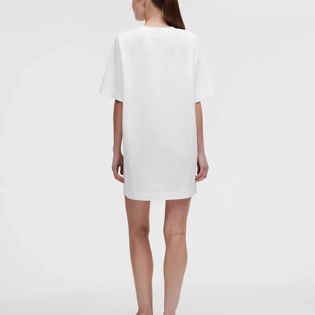 Abito A T Shirt In Maglia Di Cotone