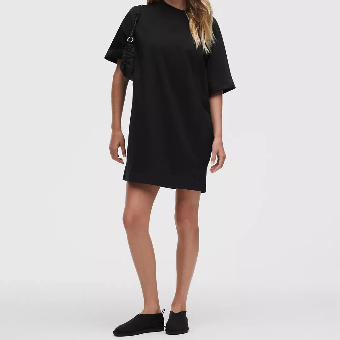 Abito A T Shirt In Maglia Di Cotone