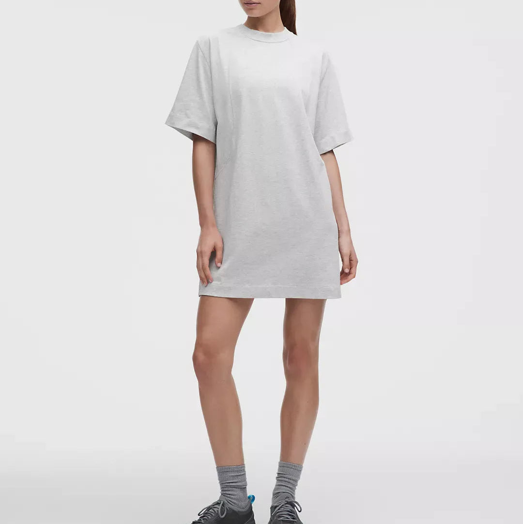 Abito A T Shirt In Maglia Di Cotone