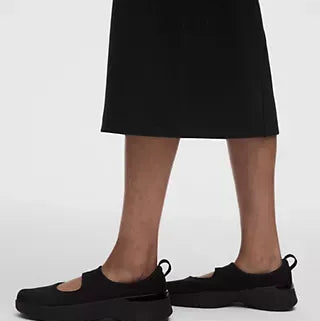 Abito Midi Nero Senza Maniche In Maglia
